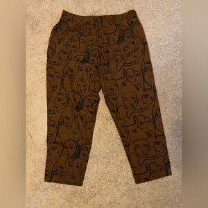 Plus figure graphic pants